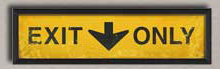 Exit sign